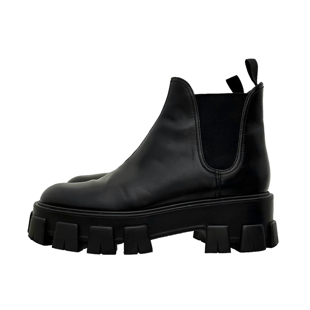 Prada Black Platform Chelsea Boots - Picture 6 of 11